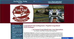 Desktop Screenshot of eastendwinetastingtours.com